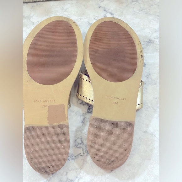 Jack Rogers Jacks Flat Sandals II Platinum Size 7 - Picture 4 of 7